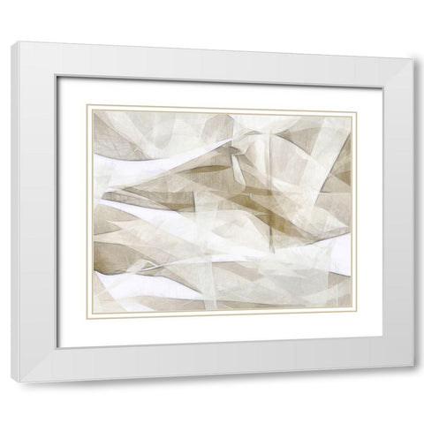 Mindfulness IV White Modern Wood Framed Art Print with Double Matting by Saunders, Alonzo