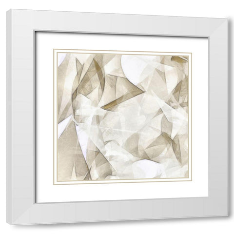 Mindfulness VI White Modern Wood Framed Art Print with Double Matting by Saunders, Alonzo