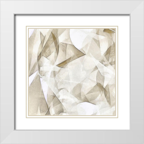 Mindfulness VI White Modern Wood Framed Art Print with Double Matting by Saunders, Alonzo