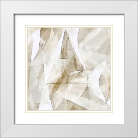 Mindfulness VII White Modern Wood Framed Art Print with Double Matting by Saunders, Alonzo