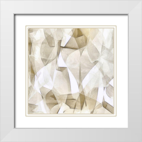Mindfulness VIII White Modern Wood Framed Art Print with Double Matting by Saunders, Alonzo