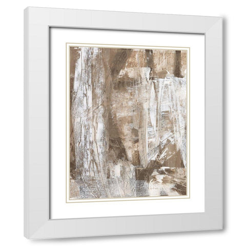 Bronzed I White Modern Wood Framed Art Print with Double Matting by Moore, Regina