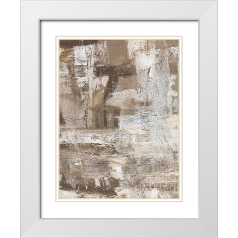 Bronzed II White Modern Wood Framed Art Print with Double Matting by Moore, Regina