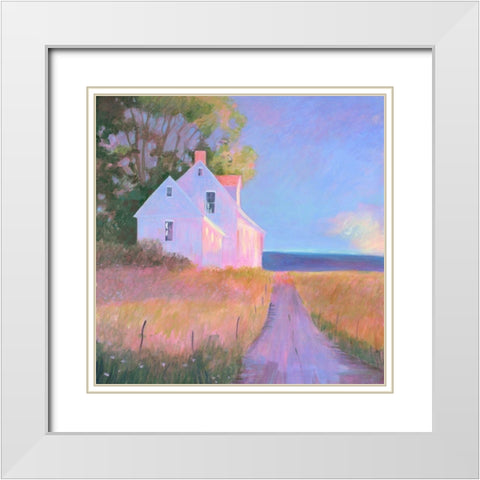Beautiful Morning White Modern Wood Framed Art Print with Double Matting by Sweetwater
