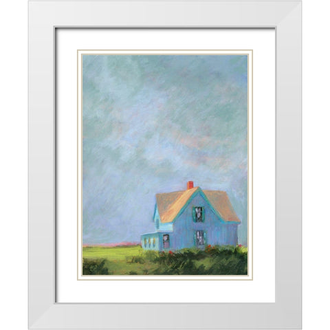 Blue Cape White Modern Wood Framed Art Print with Double Matting by Sweetwater