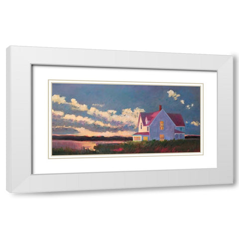 Before the Storm White Modern Wood Framed Art Print with Double Matting by Sweetwater