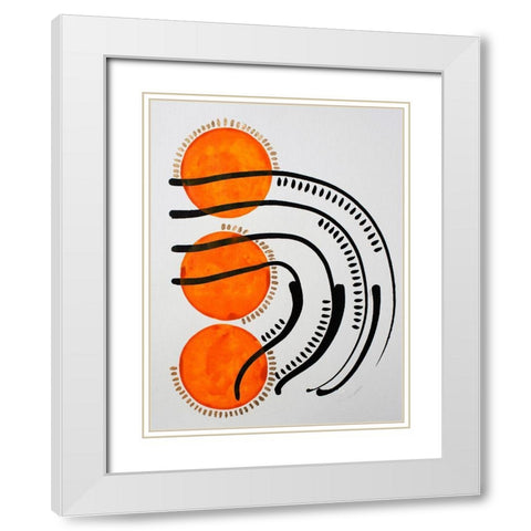 Get a Grip White Modern Wood Framed Art Print with Double Matting by Gianni, Katie
