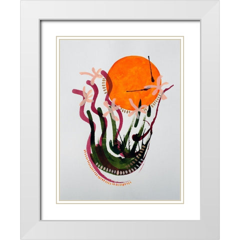 Walking Barefoot in the Grass White Modern Wood Framed Art Print with Double Matting by Gianni, Katie
