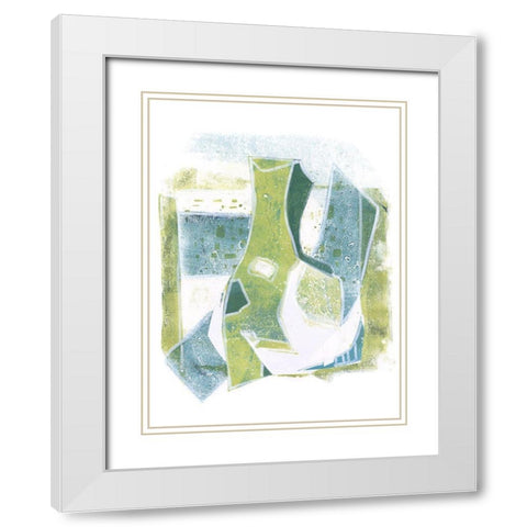 Jubilee Jugs IV White Modern Wood Framed Art Print with Double Matting by Combs, Joyce