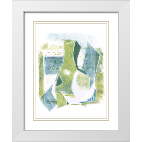 Jubilee Jugs IV White Modern Wood Framed Art Print with Double Matting by Combs, Joyce