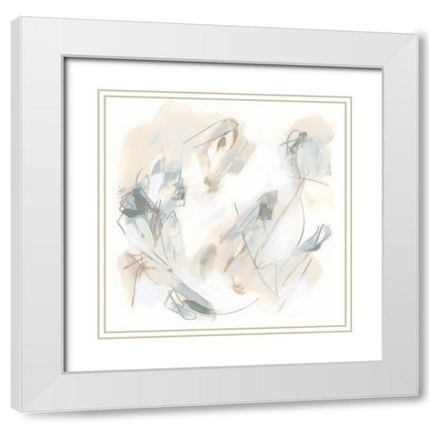 Neutral Assembly V White Modern Wood Framed Art Print with Double Matting by Vess, June Erica