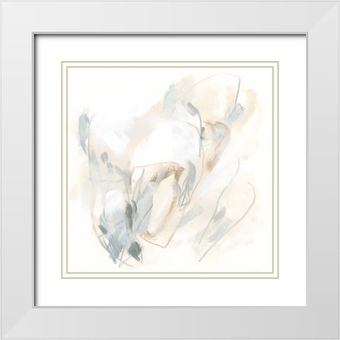Neutral Assembly IX White Modern Wood Framed Art Print with Double Matting by Vess, June Erica