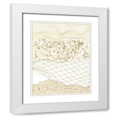 Coast Away I White Modern Wood Framed Art Print with Double Matting by Lam, Vanna