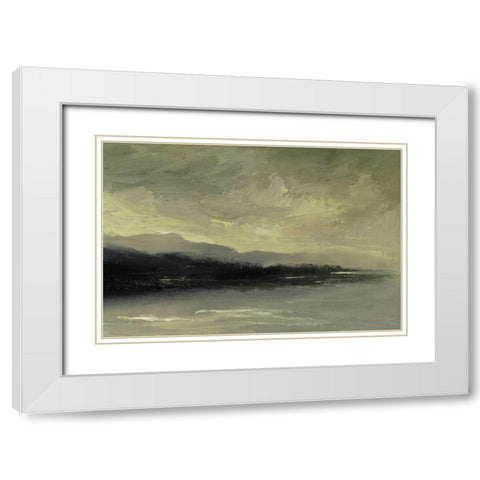 Coastal Dawn White Modern Wood Framed Art Print with Double Matting by Finch, Sheila