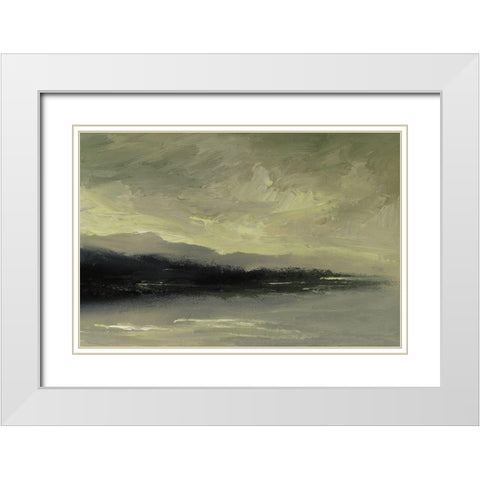 Coastal Dawn White Modern Wood Framed Art Print with Double Matting by Finch, Sheila