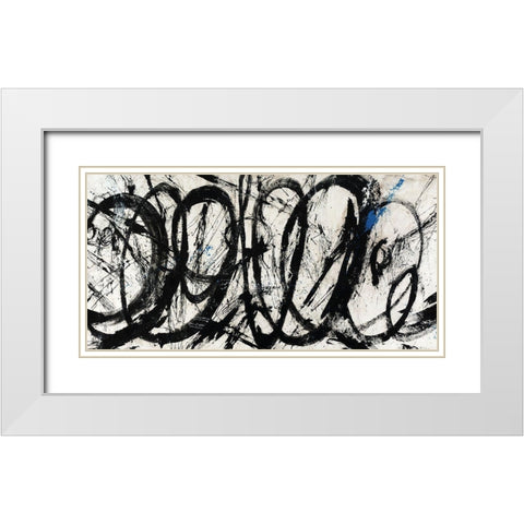 Ampersand White Modern Wood Framed Art Print with Double Matting by Schicker, Joshua