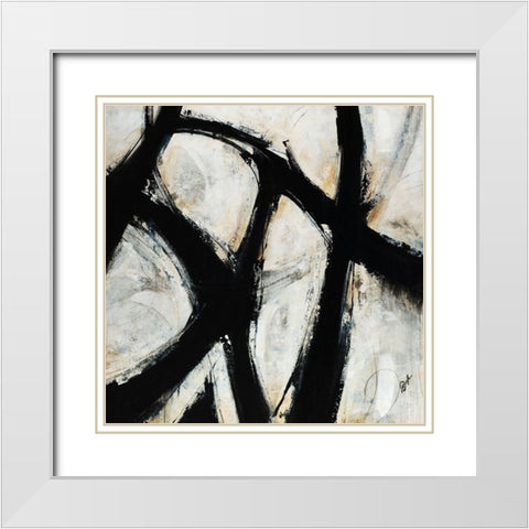 Symbology White Modern Wood Framed Art Print with Double Matting by Douglass, Farrell