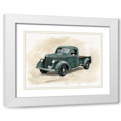 Pickup II White Modern Wood Framed Art Print with Double Matting by Barnes, Victoria