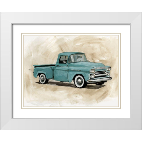 Pickup III White Modern Wood Framed Art Print with Double Matting by Barnes, Victoria