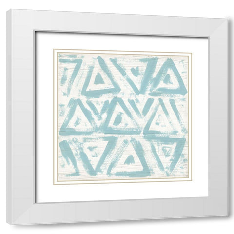 Decorative Signals I White Modern Wood Framed Art Print with Double Matting by Vess, June Erica