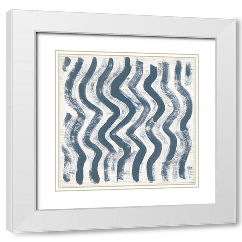 Decorative Signals IV White Modern Wood Framed Art Print with Double Matting by Vess, June Erica