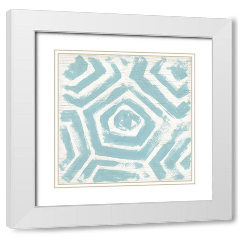 Decorative Signals V White Modern Wood Framed Art Print with Double Matting by Vess, June Erica