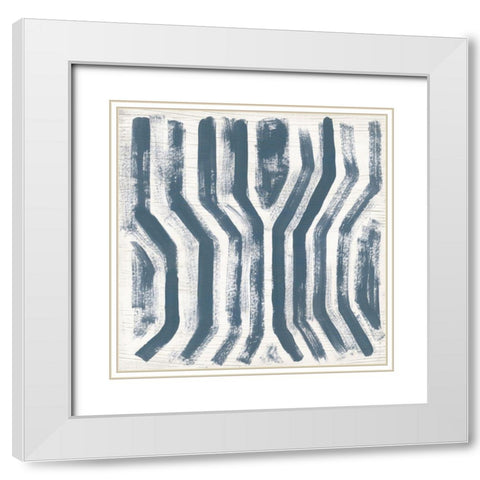 Decorative Signals VI White Modern Wood Framed Art Print with Double Matting by Vess, June Erica