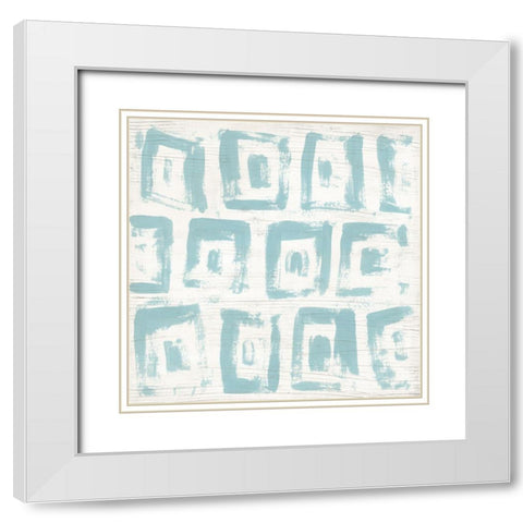 Decorative Signals VII White Modern Wood Framed Art Print with Double Matting by Vess, June Erica