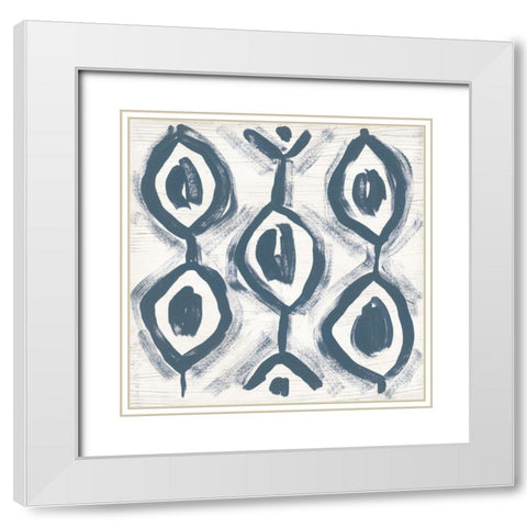 Decorative Signals VIII White Modern Wood Framed Art Print with Double Matting by Vess, June Erica