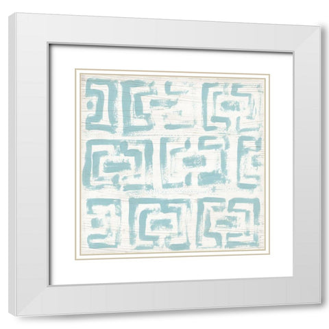 Decorative Signals IX White Modern Wood Framed Art Print with Double Matting by Vess, June Erica