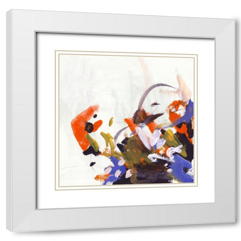 Format Plunge III White Modern Wood Framed Art Print with Double Matting by Wang, Melissa
