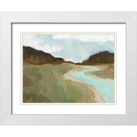 Coldwater Hills I White Modern Wood Framed Art Print with Double Matting by Green, Jacob