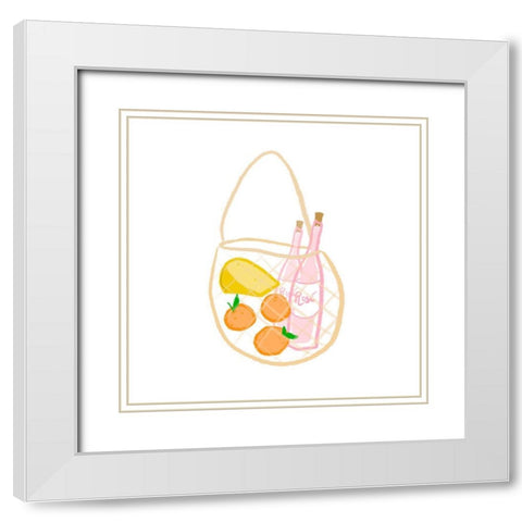 Market Haul I White Modern Wood Framed Art Print with Double Matting by Sizemore, Natalie