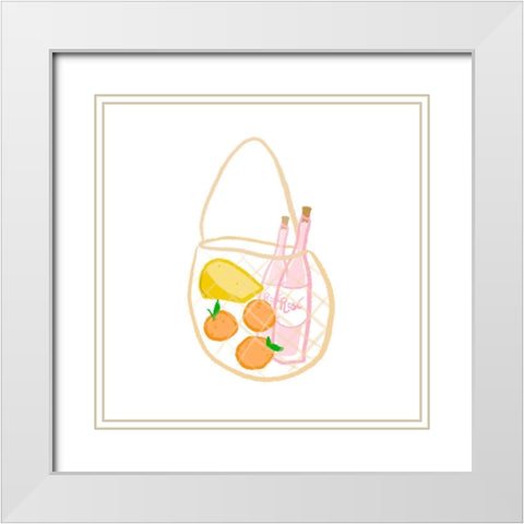 Market Haul I White Modern Wood Framed Art Print with Double Matting by Sizemore, Natalie