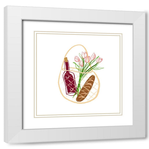 Market Haul II White Modern Wood Framed Art Print with Double Matting by Sizemore, Natalie