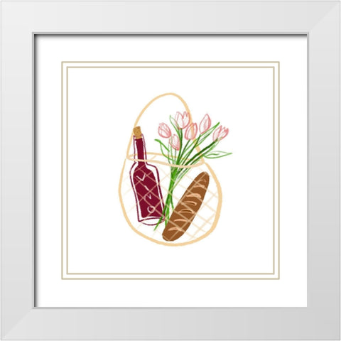 Market Haul II White Modern Wood Framed Art Print with Double Matting by Sizemore, Natalie