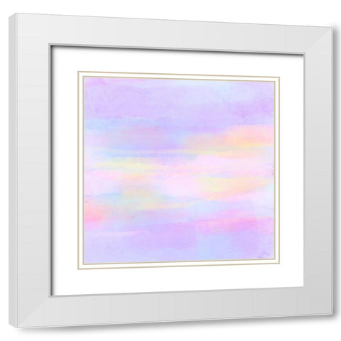 Pastel Dreams II White Modern Wood Framed Art Print with Double Matting by Sizemore, Natalie
