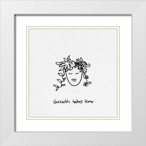 Tend to Yourself II White Modern Wood Framed Art Print with Double Matting by Sizemore, Natalie