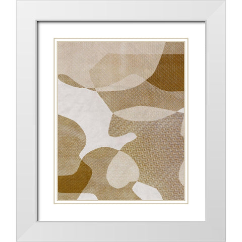 Texture Desert I White Modern Wood Framed Art Print with Double Matting by Sizemore, Natalie