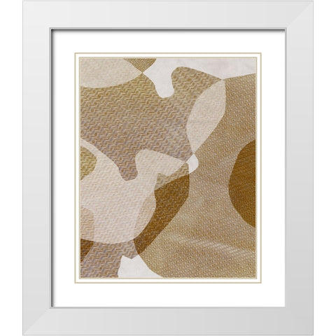 Texture Desert II White Modern Wood Framed Art Print with Double Matting by Sizemore, Natalie