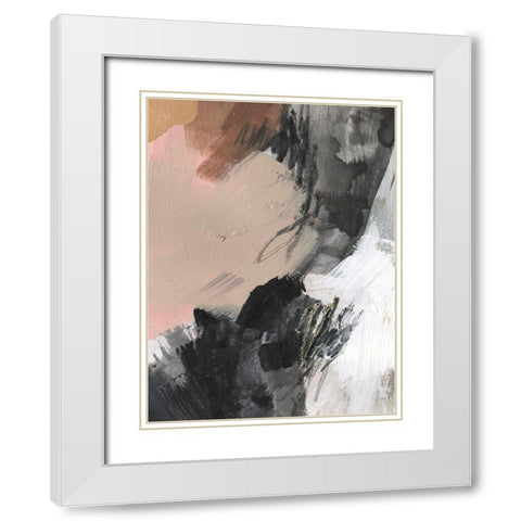 Unbleached Neutrals V White Modern Wood Framed Art Print with Double Matting by Parker, Jennifer Paxton
