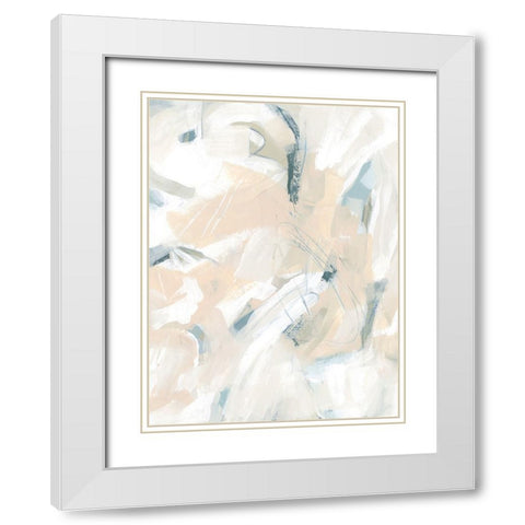 Sandstone Engraving II White Modern Wood Framed Art Print with Double Matting by Vess, June Erica