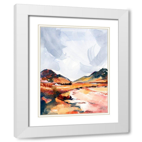 Chromatic Landscapes II White Modern Wood Framed Art Print with Double Matting by Parker, Jennifer Paxton