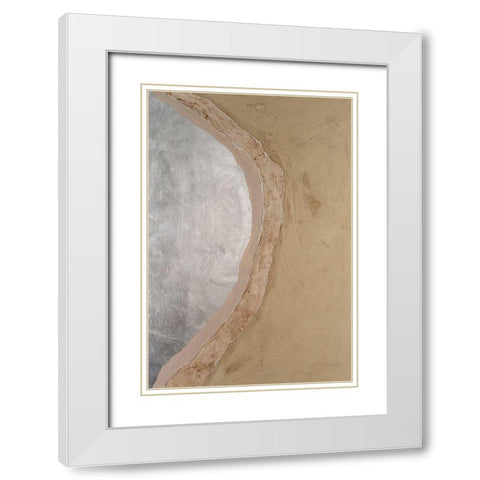 Silver Lake I White Modern Wood Framed Art Print with Double Matting by Willett, Michael