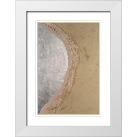 Silver Lake I White Modern Wood Framed Art Print with Double Matting by Willett, Michael