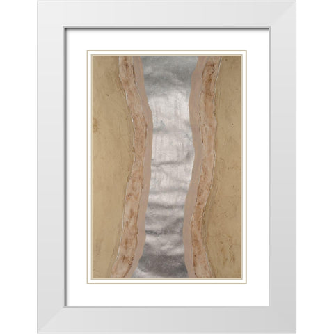 Silver Lake II White Modern Wood Framed Art Print with Double Matting by Willett, Michael