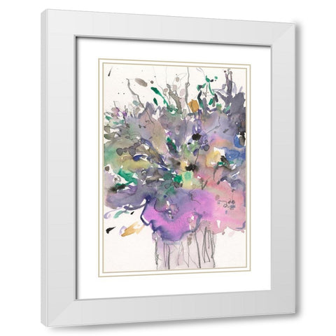All that Glitters II White Modern Wood Framed Art Print with Double Matting by Dixon, Samuel