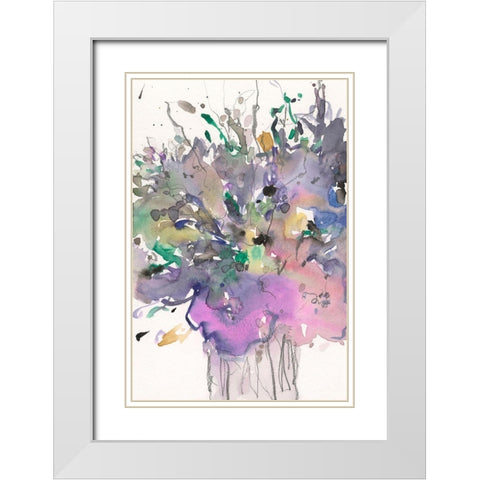 All that Glitters II White Modern Wood Framed Art Print with Double Matting by Dixon, Samuel