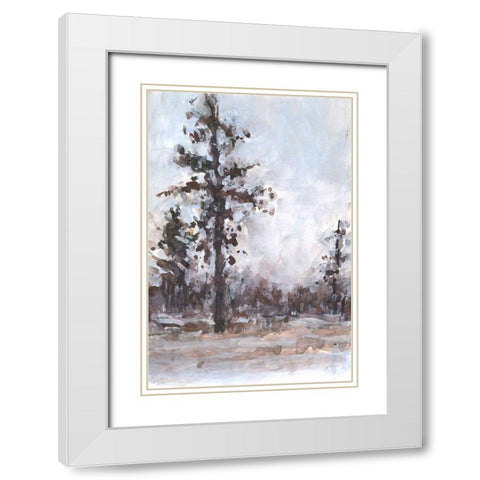 Vintage Tree Moment I White Modern Wood Framed Art Print with Double Matting by Dixon, Samuel