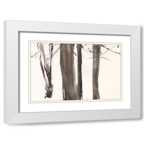 Under the Winter Tree I White Modern Wood Framed Art Print with Double Matting by Dixon, Samuel